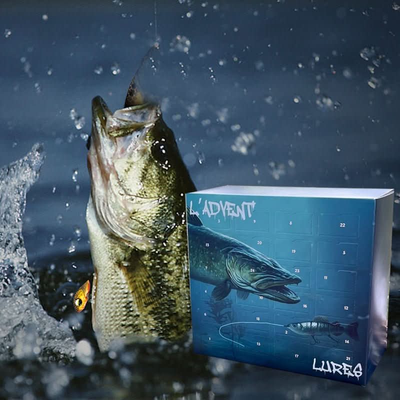 Fishing Lure Advent Calendar 24 Lures Freshwater & Saltwater