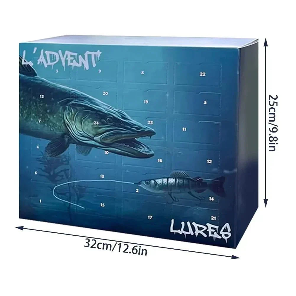 Fishing Lure Advent Calendar 24 Lures Freshwater & Saltwater