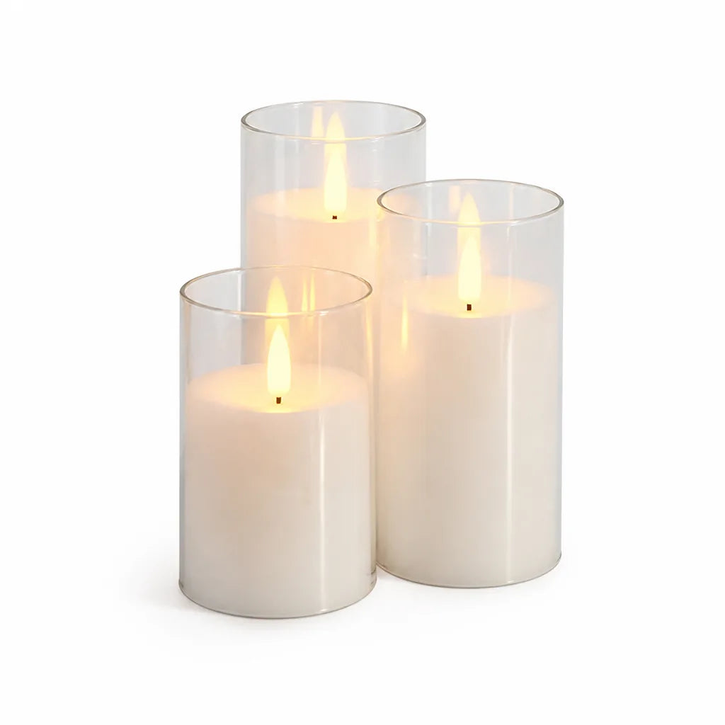 Flameless LED Candle 3D Flickering Flame Remote & Timer