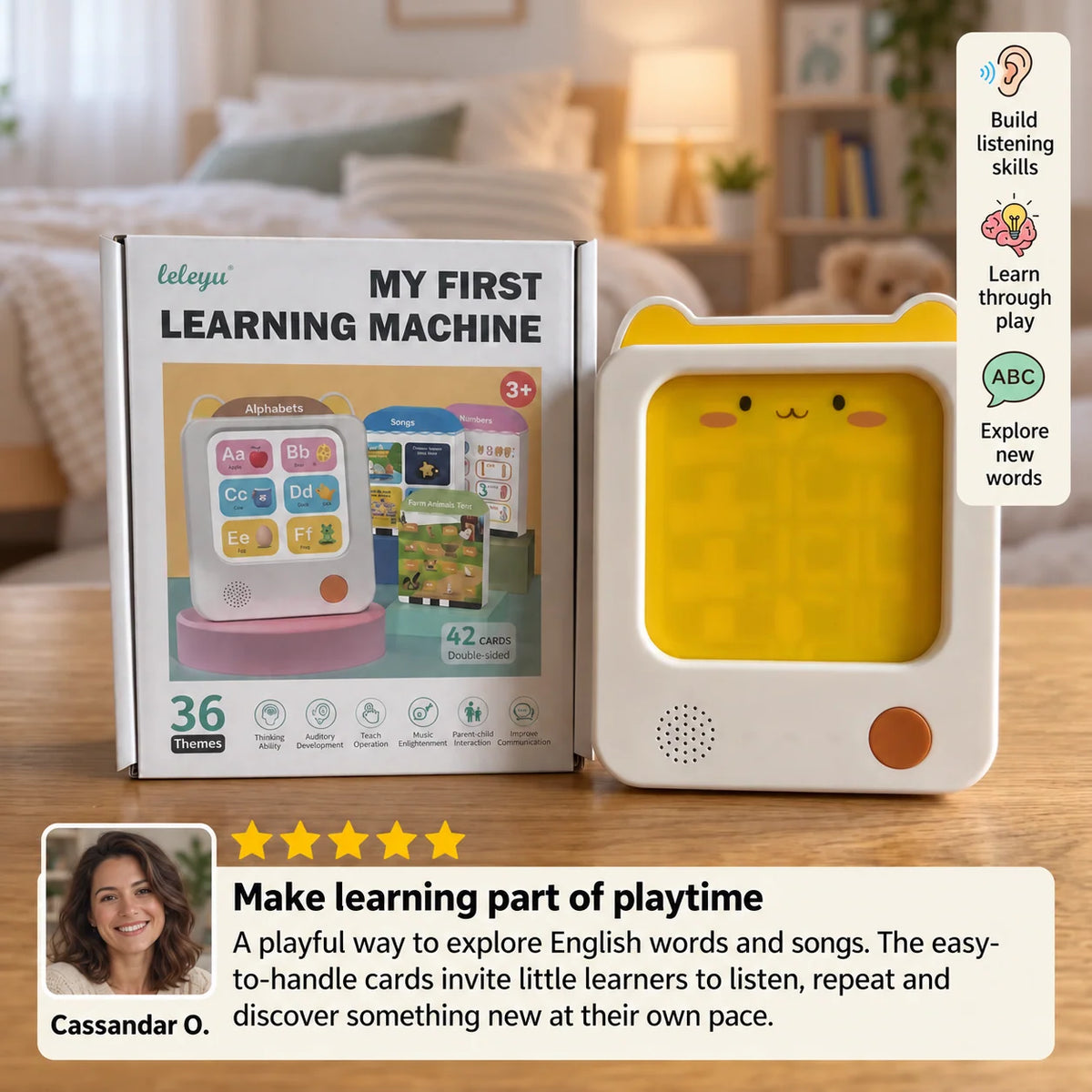 Flash Card Reader Interactive English Audio Learning