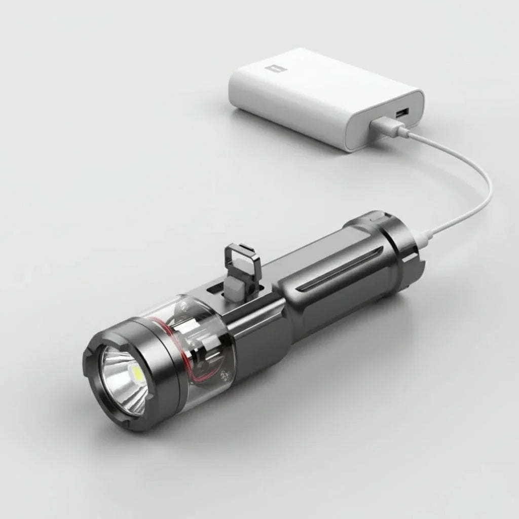 Flashlight 2000 Lumens Waterproof USB-C Rechargeable
