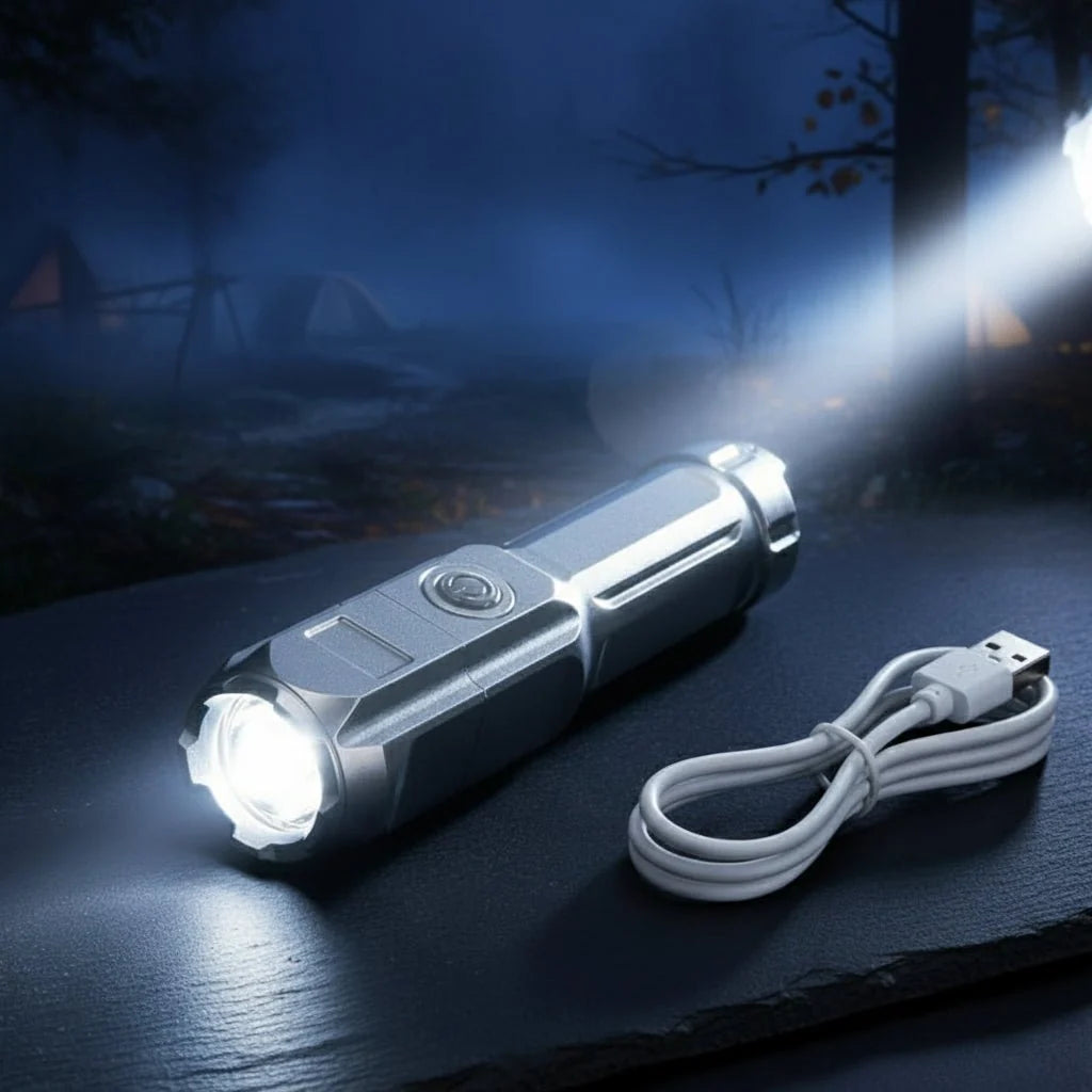 Flashlight 2000 Lumens Waterproof USB-C Rechargeable