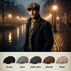 Flat Cap Cotton Newsboy Style Breathable & Retro
