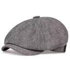 Flat Cap Cotton Newsboy Style Breathable & Retro