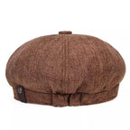 Flat Cap Cotton Newsboy Style Breathable & Retro