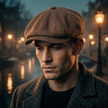 Flat Cap Cotton Newsboy Style Breathable & Retro