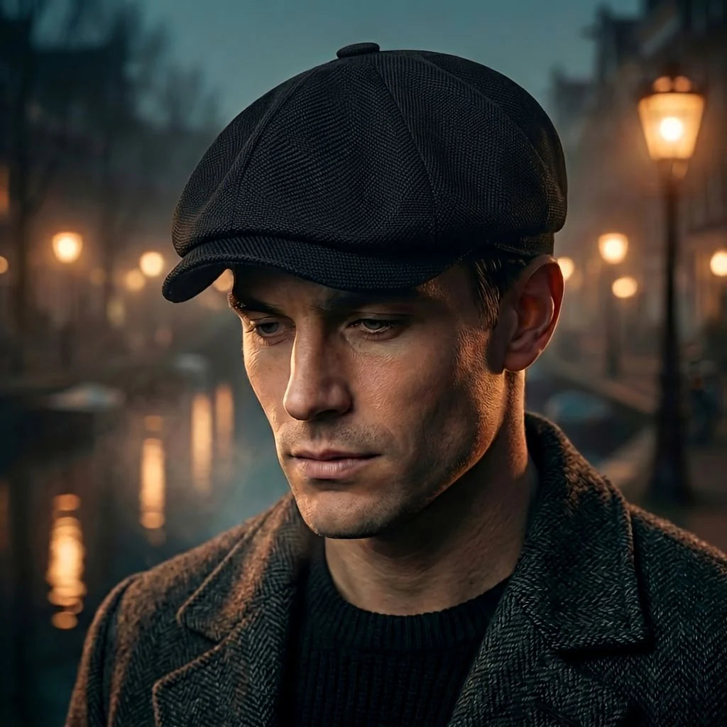 Flat Cap Cotton Newsboy Style Breathable & Retro