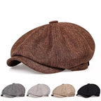 Flat Cap Cotton Newsboy Style Breathable & Retro