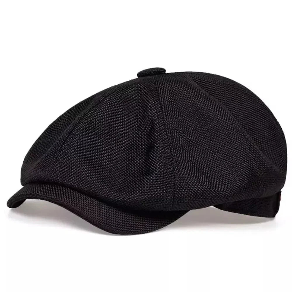 Flat Cap Cotton Newsboy Style Breathable & Retro