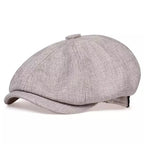 Flat Cap Cotton Newsboy Style Breathable & Retro