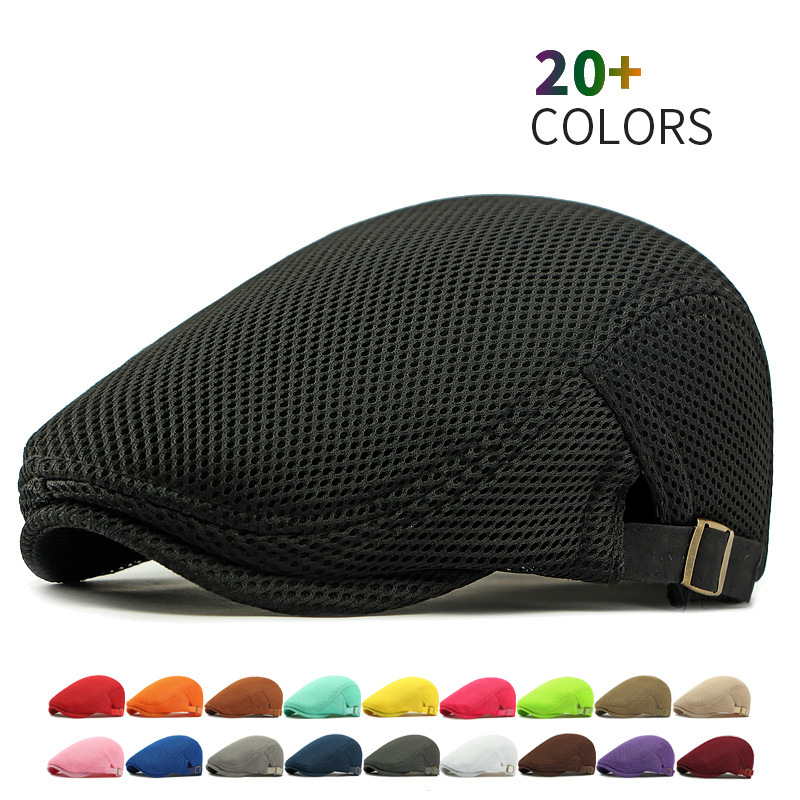 Flat Cap Full-Mesh Ventilation Adjustable Strap