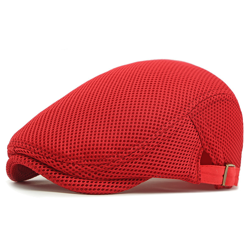 Flat Cap Full-Mesh Ventilation Adjustable Strap