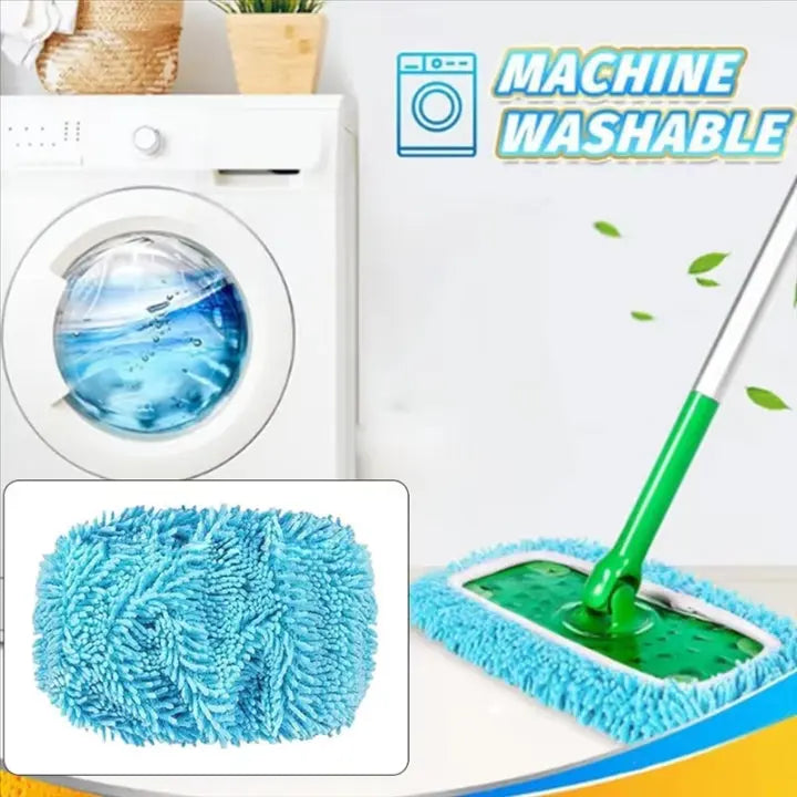Flat Mop Pads Extra-Dense Chenille Microfiber Set of 6