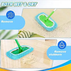Flat Mop Pads Extra-Dense Chenille Microfiber Set of 6