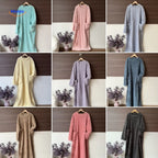 Fleece Blanket Dress Coral Fleece Long Sleeves Front Pockets