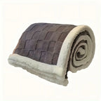 Fleece Blanket Reversible Checkered Soft Machine Washable