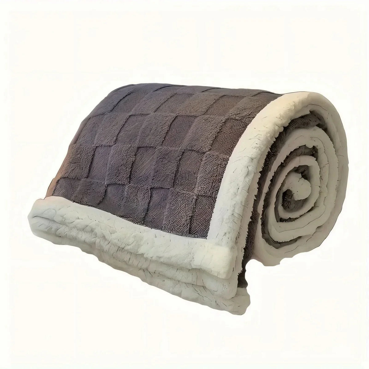Fleece Blanket Reversible Checkered Soft Machine Washable