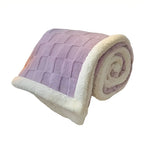 Fleece Blanket Reversible Checkered Soft Machine Washable