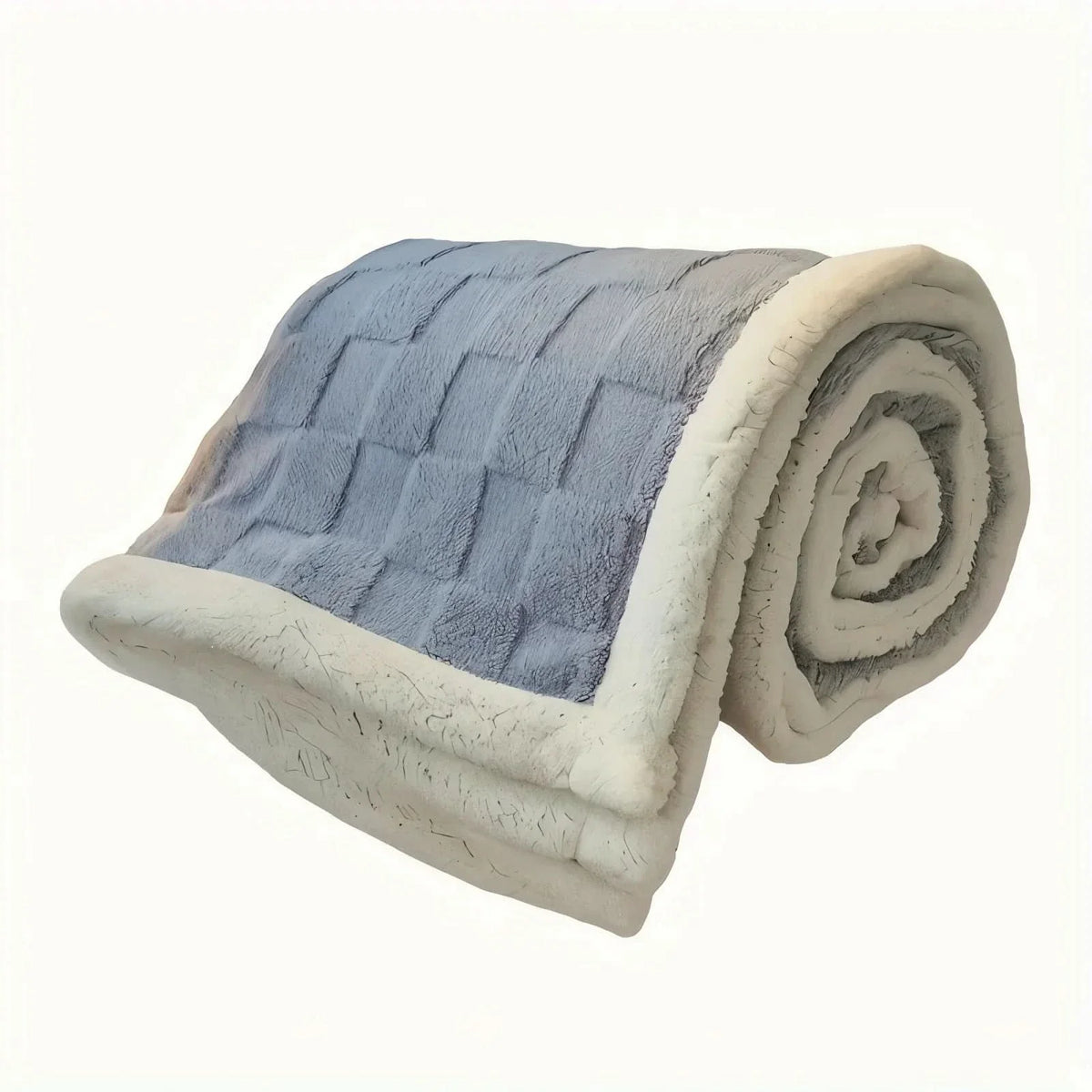 Fleece Blanket Reversible Checkered Soft Machine Washable