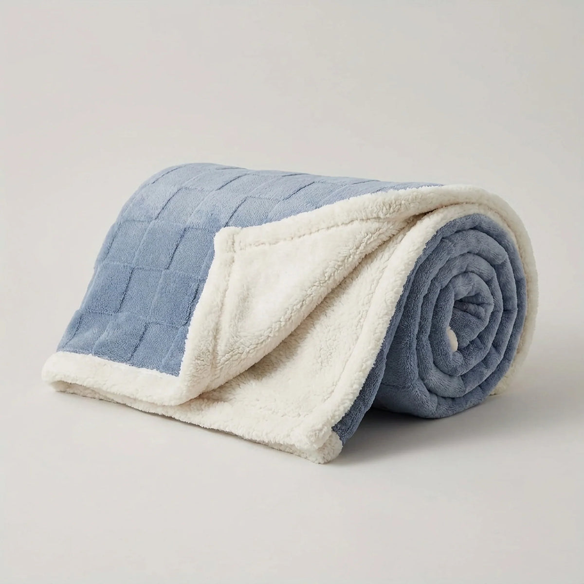Fleece Blanket Reversible Checkered Soft Machine Washable