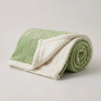 Fleece Blanket Reversible Checkered Soft Machine Washable