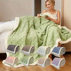 Fleece Blanket Reversible Checkered Soft Machine Washable