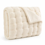 Fleece Blanket Ultra-Soft Reversible Rabbit & Milk Velvet