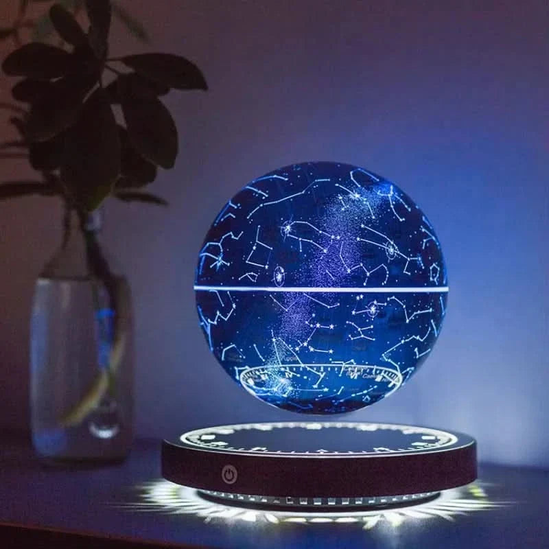 Floating Globe Lamp Magnetic Rotating LED USB-Powered