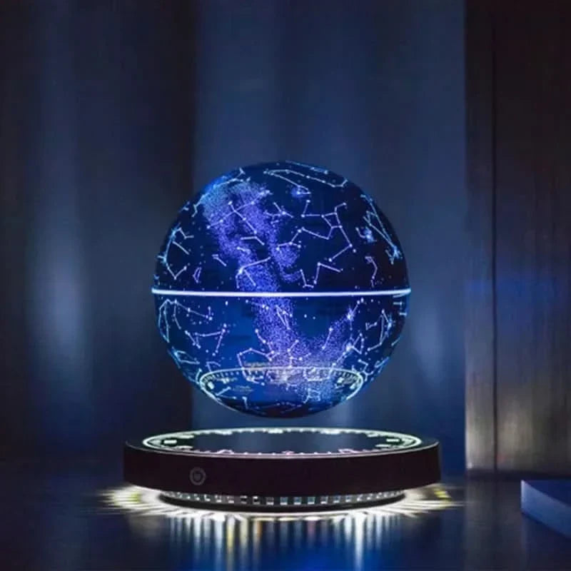 Floating Globe Lamp Magnetic Rotating LED USB-Powered