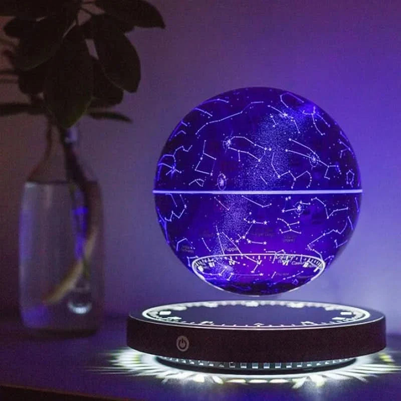 Floating Globe Lamp Magnetic Rotating LED USB-Powered