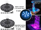 Floating Solar Fountain 4 Interchangeable Nozzles
