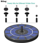 Floating Solar Fountain 4 Interchangeable Nozzles