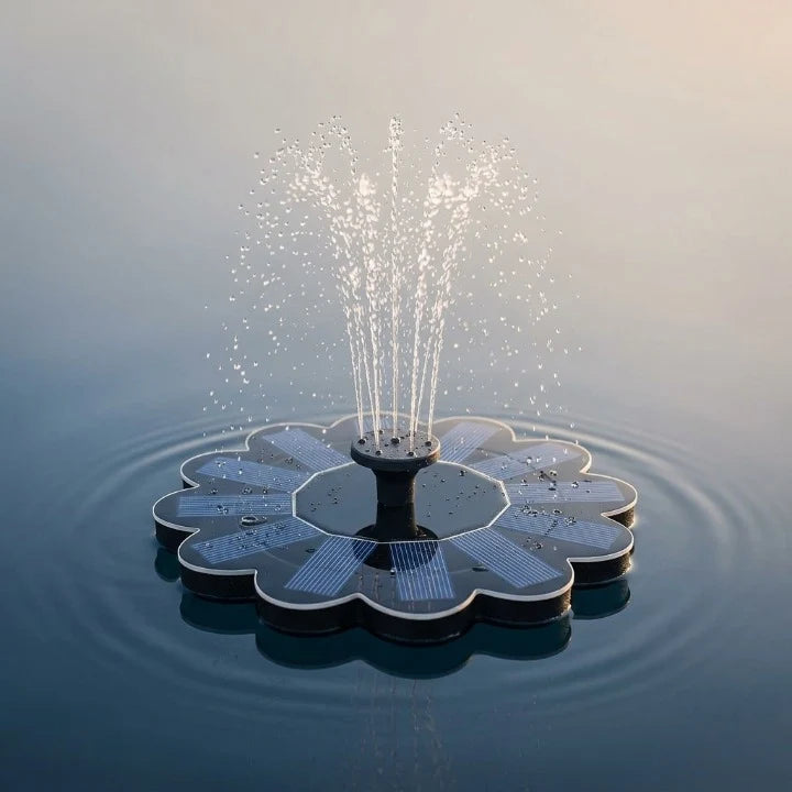 Floating Solar Fountain Cable-Free Interchangeable Nozzles