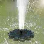 Floating Solar Fountain Cable-Free Interchangeable Nozzles