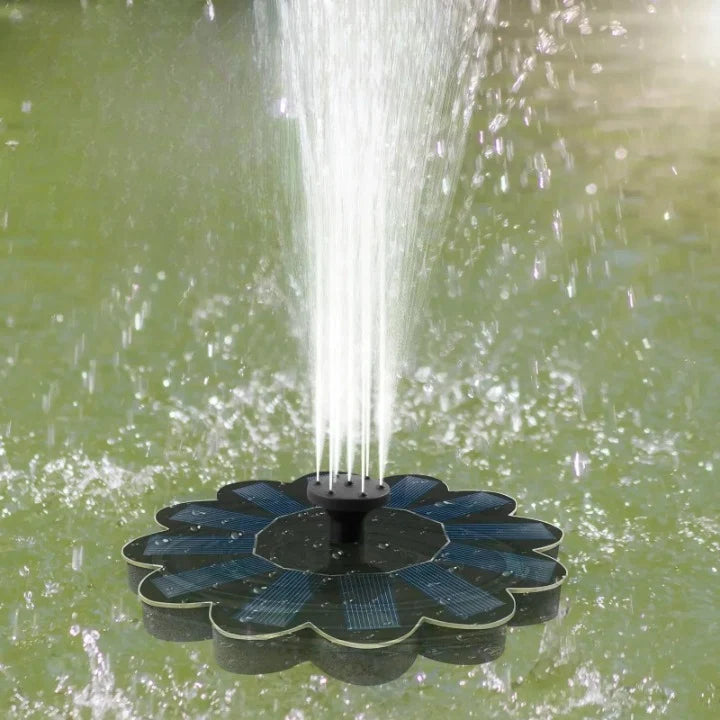 Floating Solar Fountain Cable-Free Interchangeable Nozzles