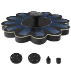 Floating Solar Fountain Cable-Free Interchangeable Nozzles
