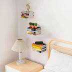 Floating Wall Shelf Invisible Mounting Stainless Steel
