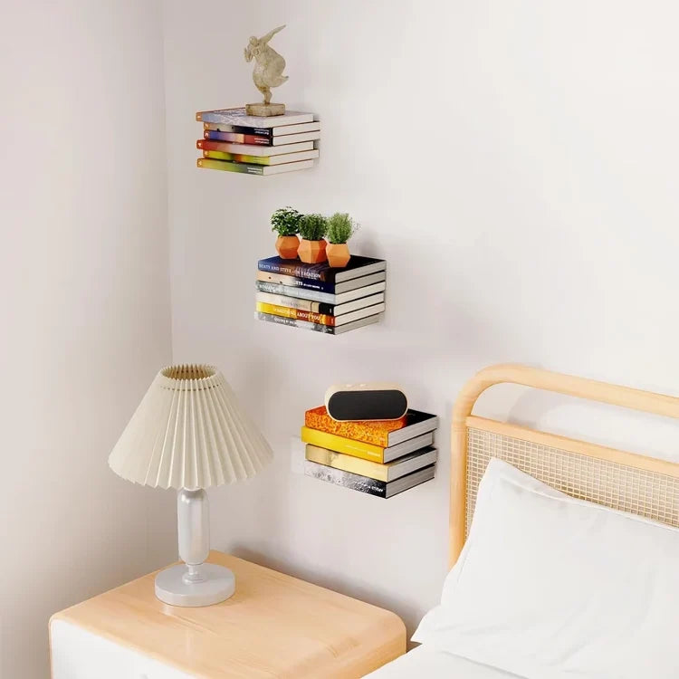 Floating Wall Shelf Invisible Mounting Stainless Steel