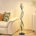 Floor Lamp Spiral Design Adjustable LED Ambient Lighting