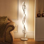 Floor Lamp Spiral Design Adjustable LED Ambient Lighting