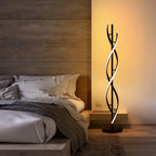 Floor Lamp Spiral Design Adjustable LED Ambient Lighting