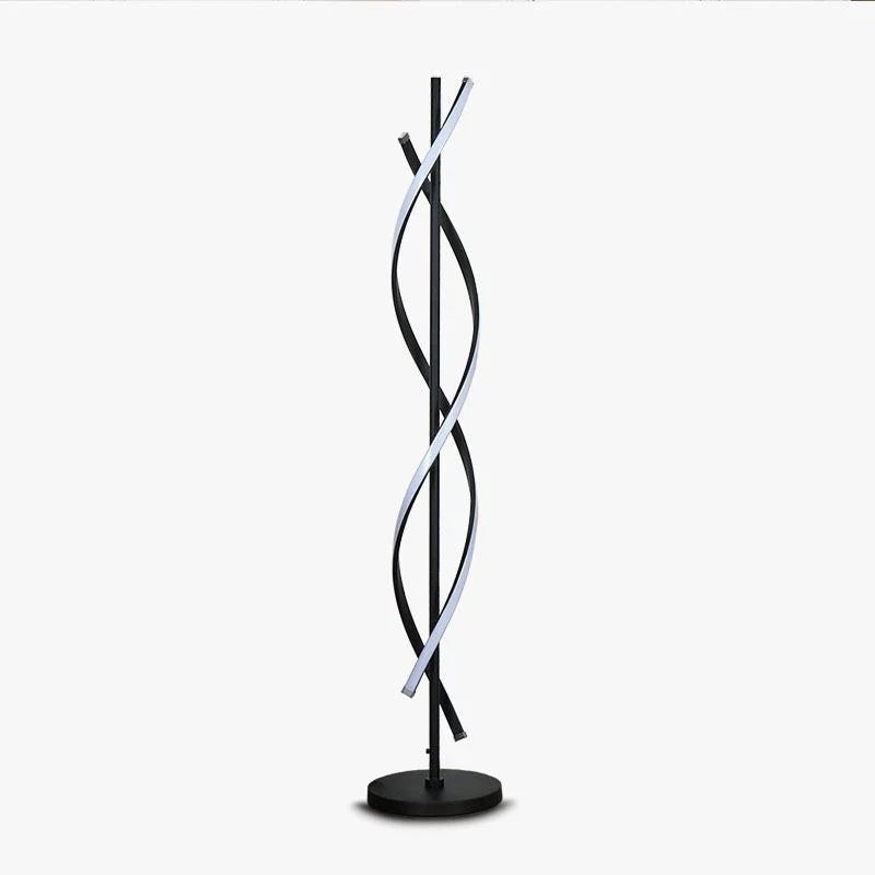 Floor Lamp Spiral Design Adjustable LED Ambient Lighting