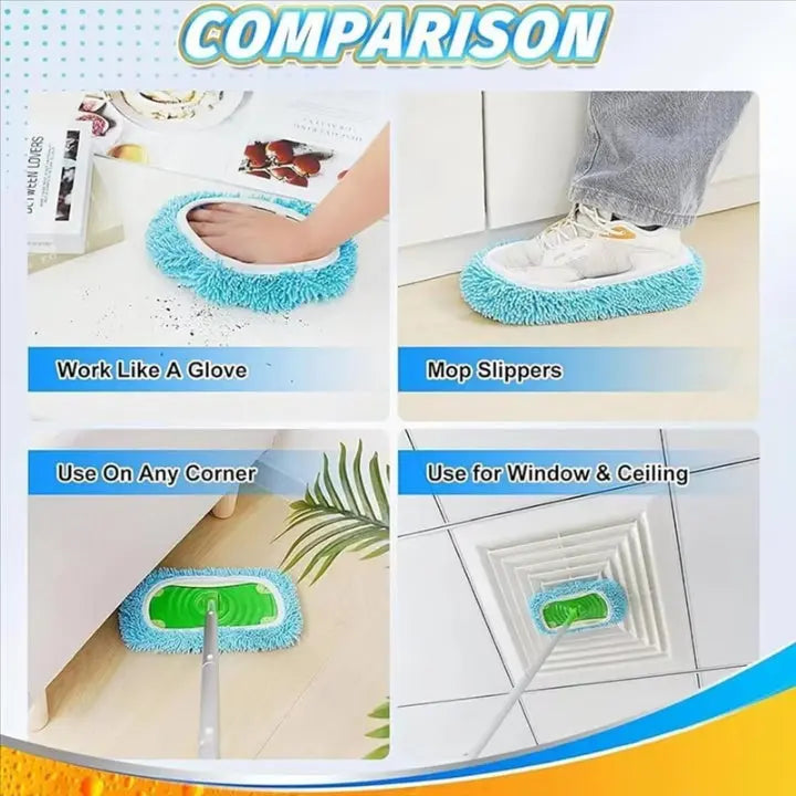 Floor Mop Pads Chenille Microfiber Set of 6