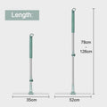 Floor Squeegee Adjustable Handle 180° Rotating Silicone Blade