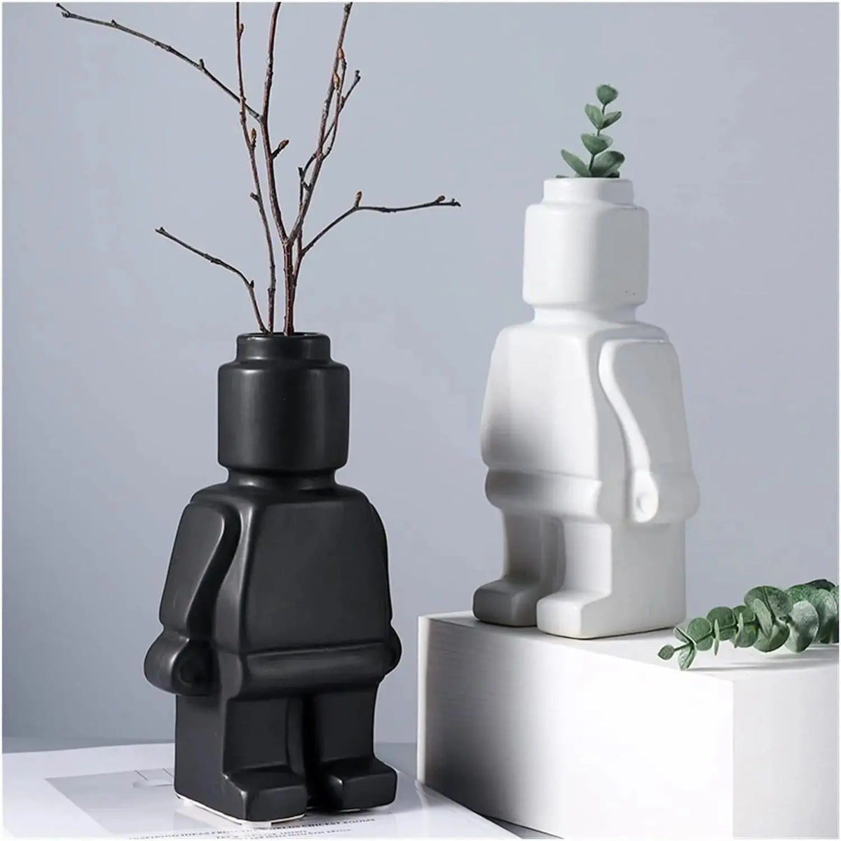 Flower Pot Compact Resin Easy-Care