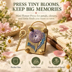 Flower Press Pocket-Size Four Adjustable Bolts Carry Loop