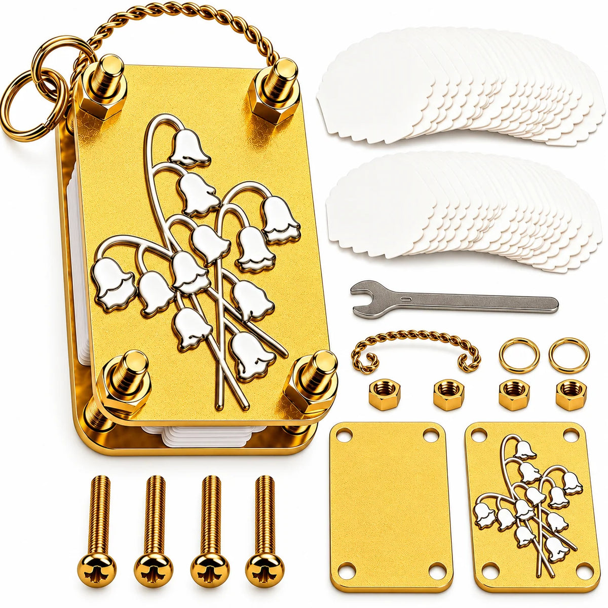 Flower Press Pocket-Size Four Adjustable Bolts Carry Loop