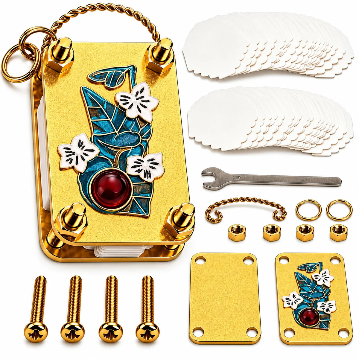 Flower Press Pocket-Size Four Adjustable Bolts Carry Loop
