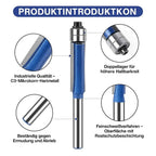 Flush Trim Router Bit Set Tool Steel Double Bearings
