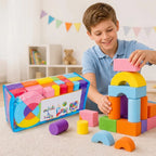 Foam Blocks Set Soft EVA & Non-Slip 52 Pieces